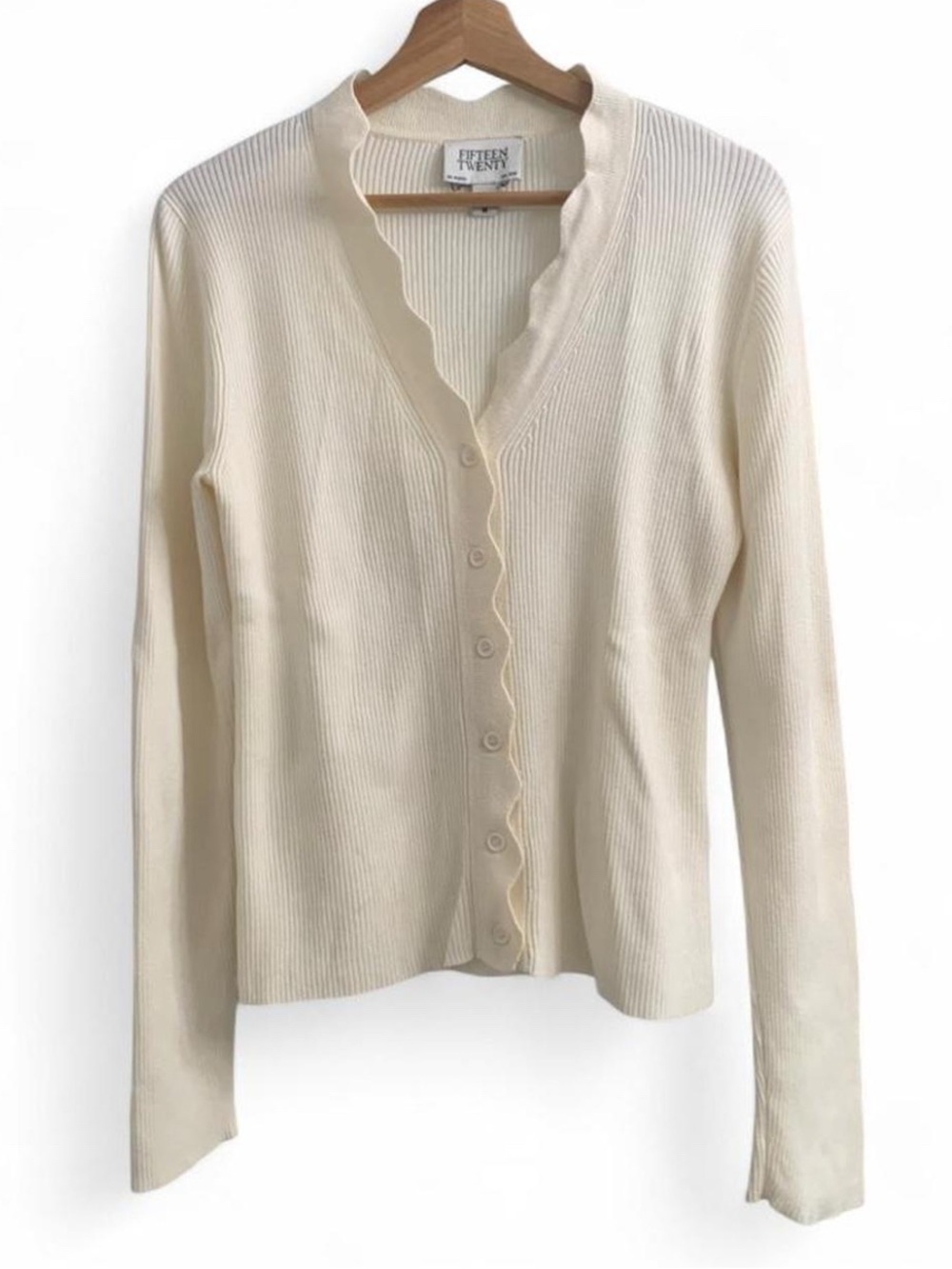 Fifteen Twenty a loss Scallop edge  Cardigan size Medium